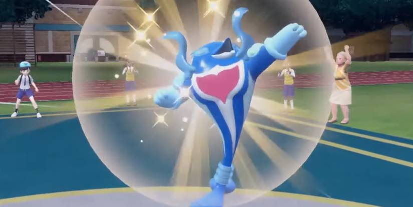 Pokemon Scarlet & Violet Palafin's Hero Form enters battle