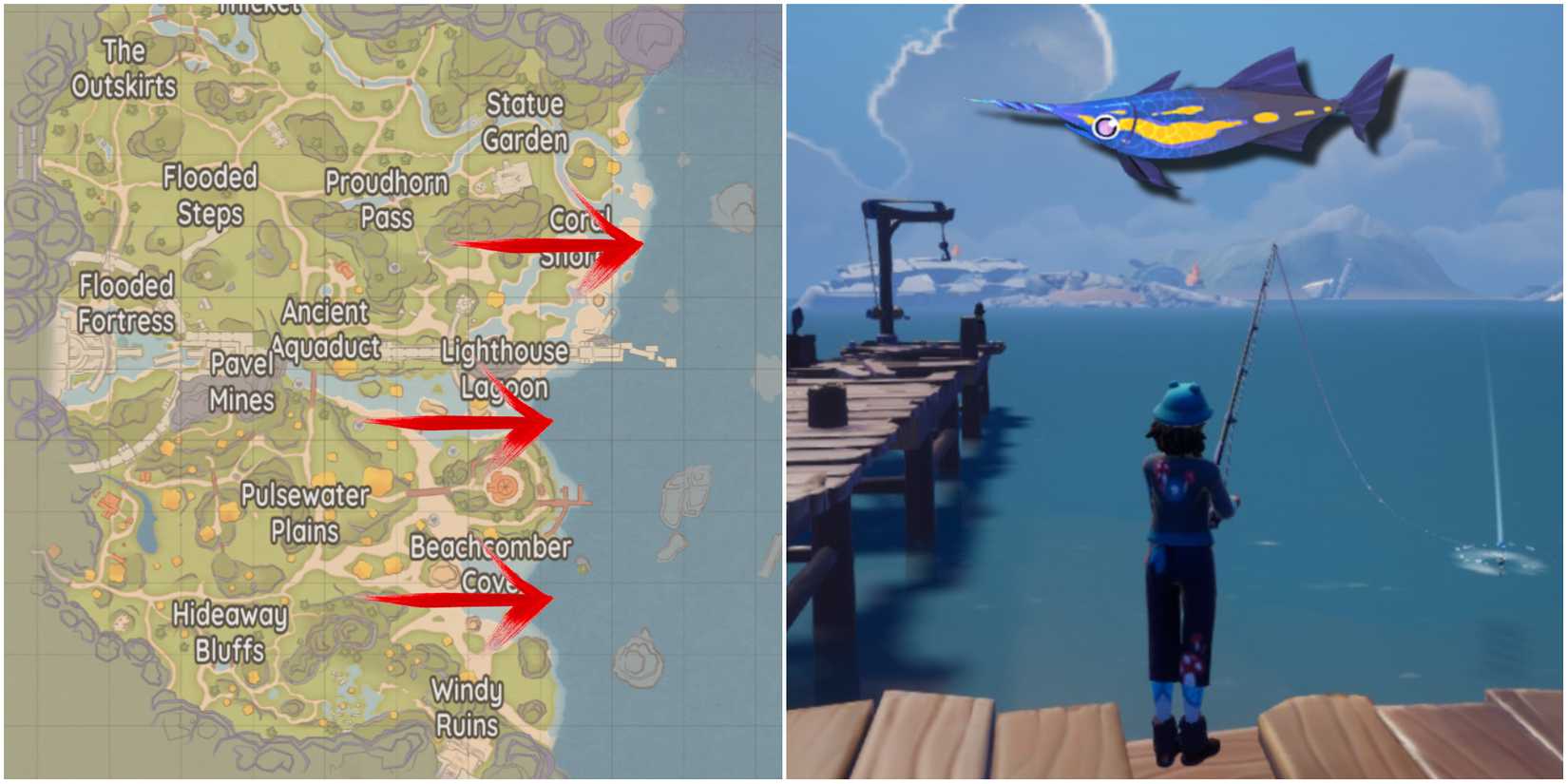 Bahari Map Best Fishing Locations In Palia