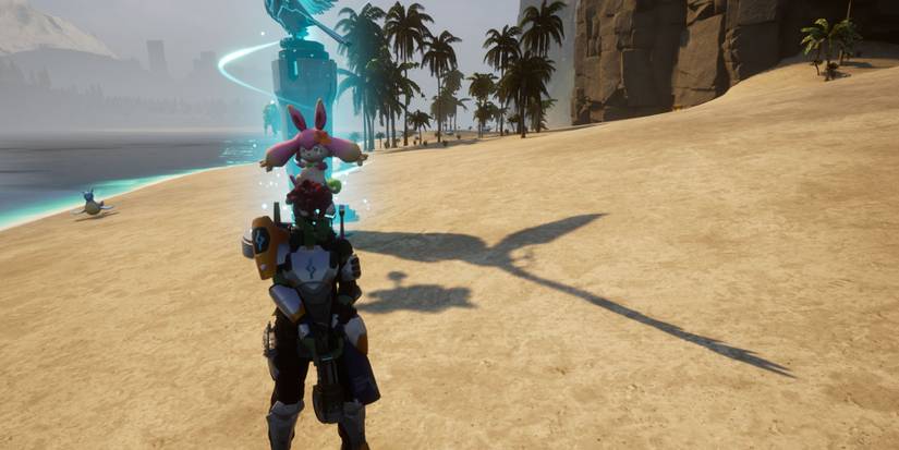 Palworld - Flopie Floating Behind Player