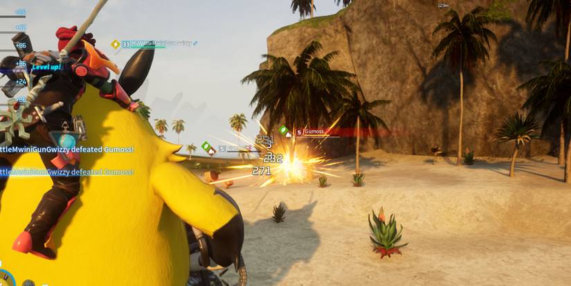 Palworld - Grizzbolt Using Minigun