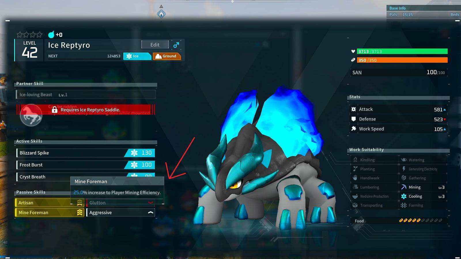 palworld passive skills list