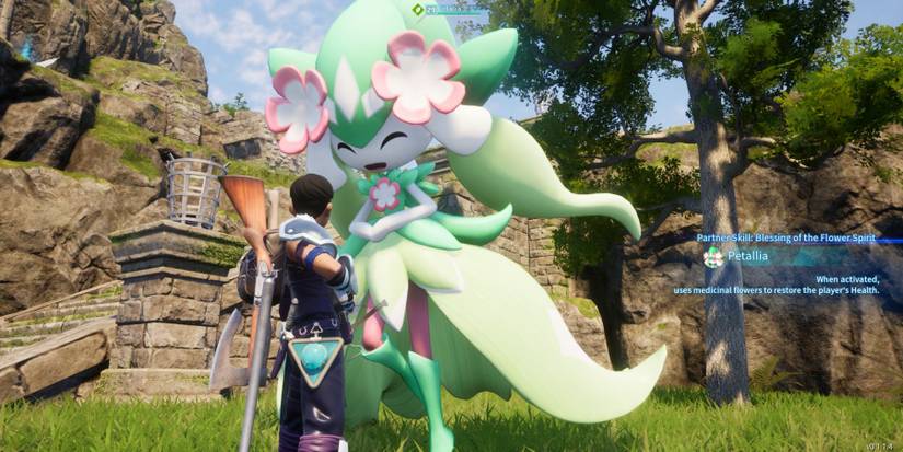 Petallia with a player