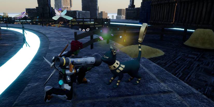 Palworld - Petting Mau Near Ranch