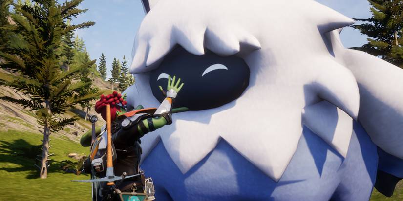 Palworld - Petting Wumpo In-Game