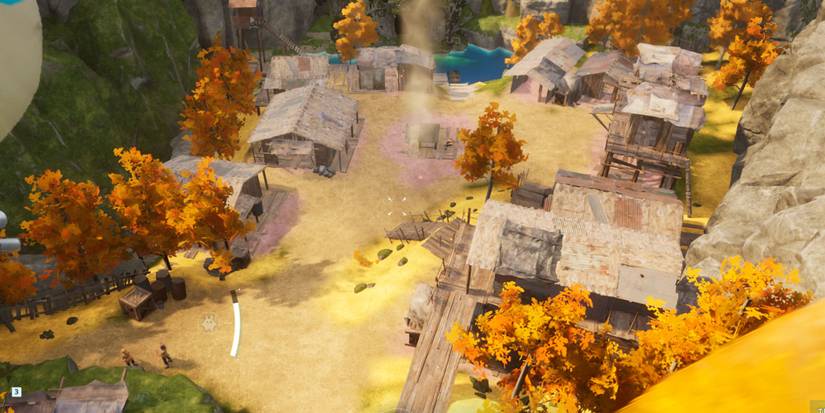 Palworld - Small Settlement From Above