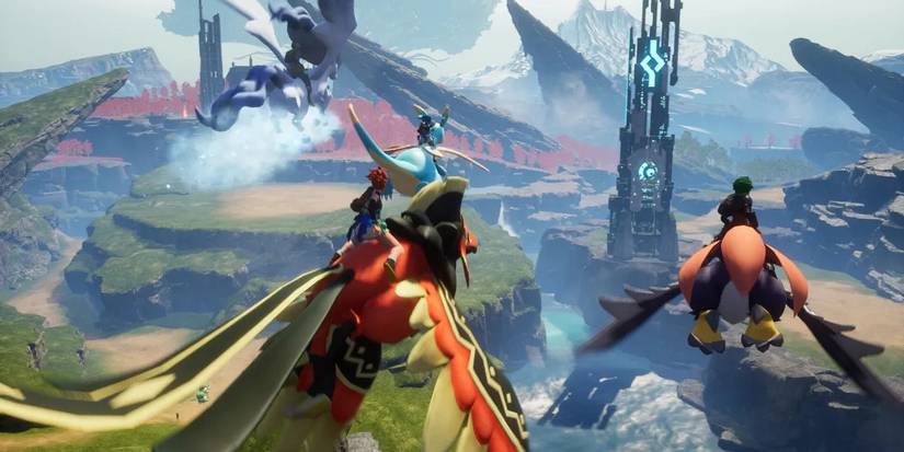 Palworld Player Constructs Offshore Platform