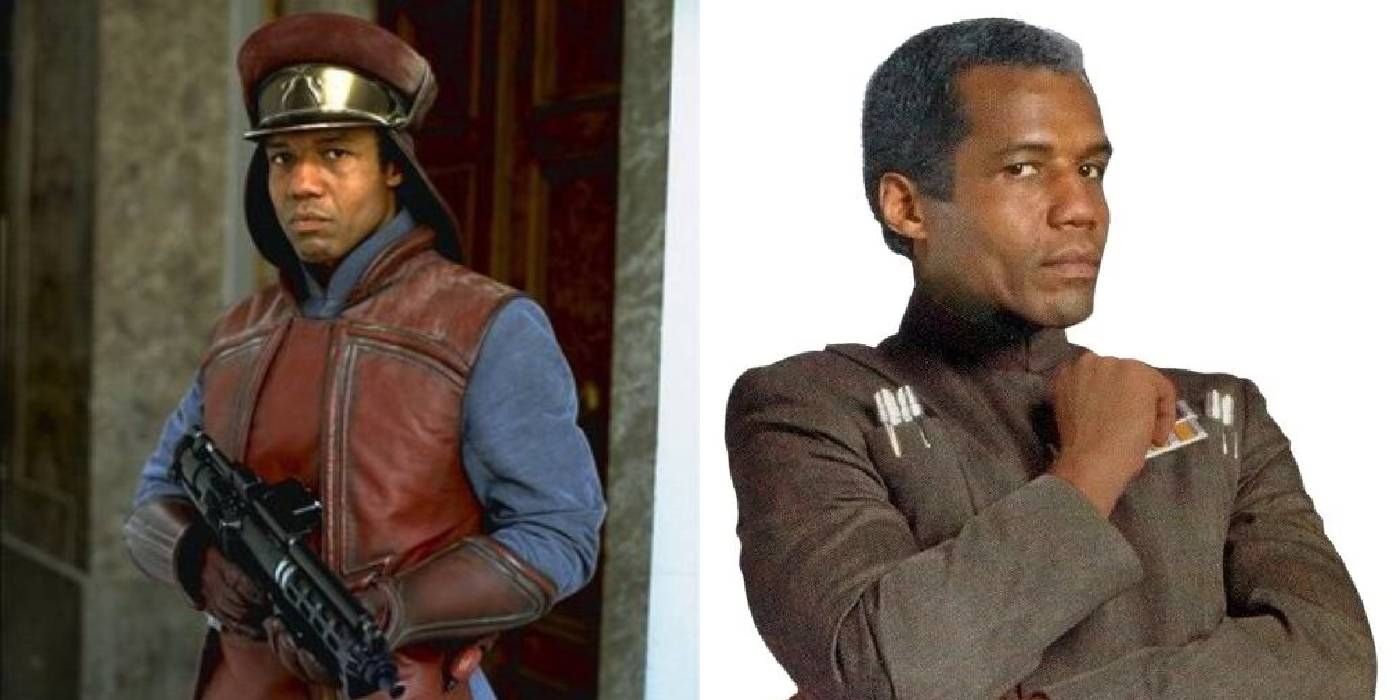 Quarsh Panaka as a Captain on Naboo and Moff for the Empire in Star Wars