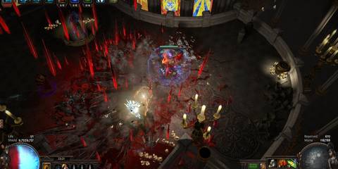 Path of exile Red armour in energy shield