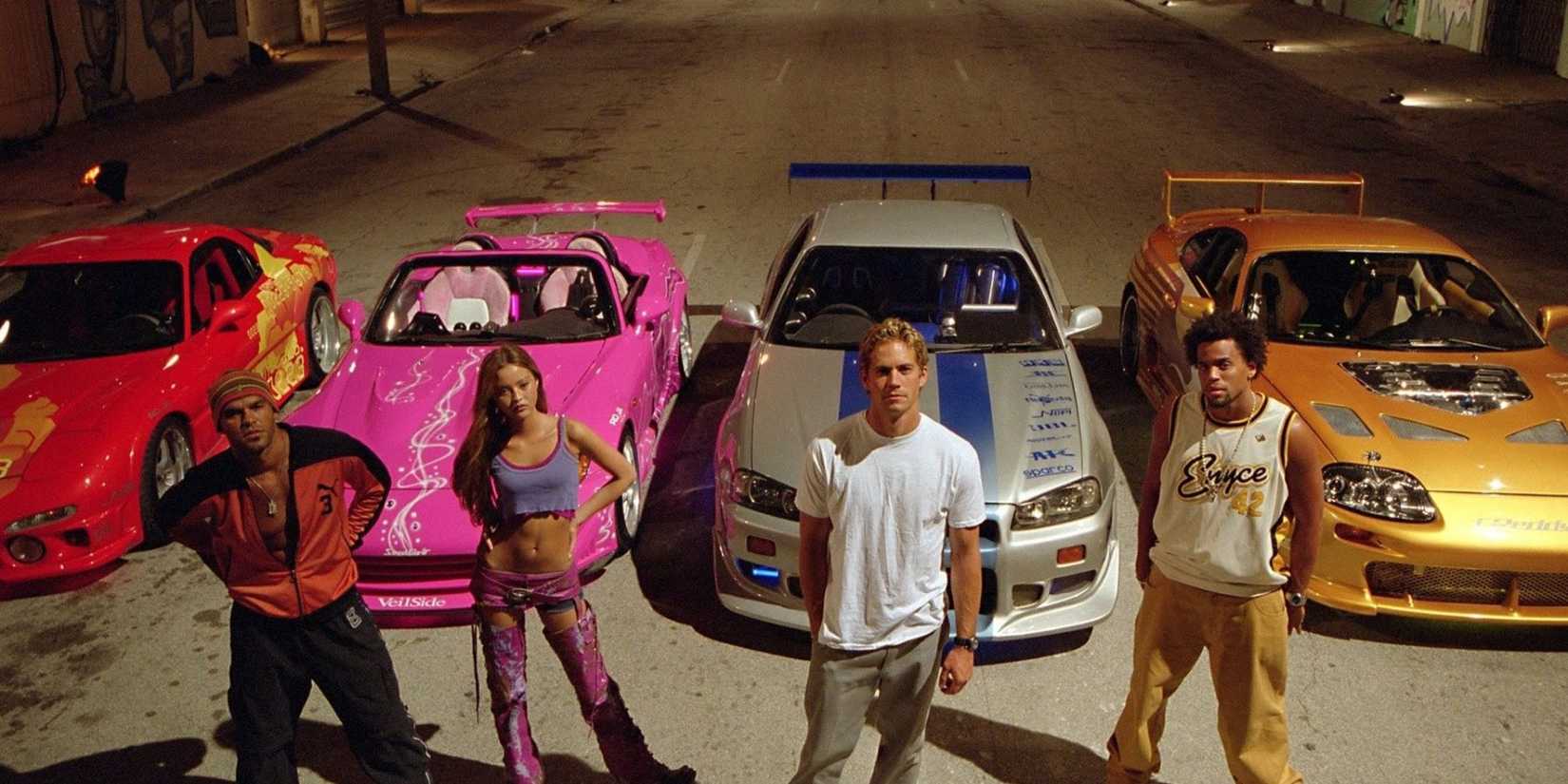 paul walker and others in 2 fast and furious
