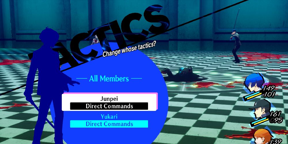 Persona 3 Reload tactics party direct control