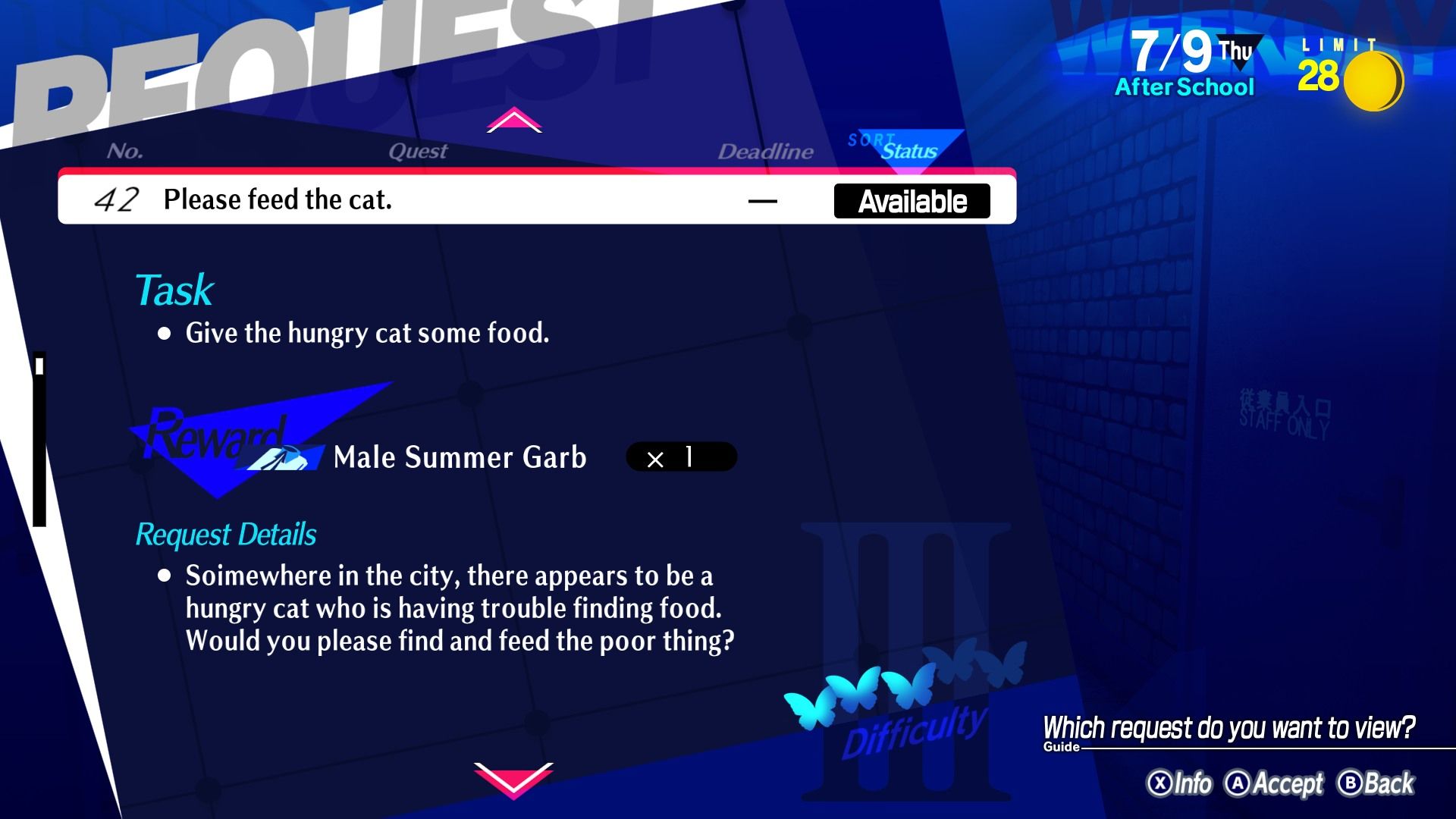 Persona 3 Reload How to Feed the Cat