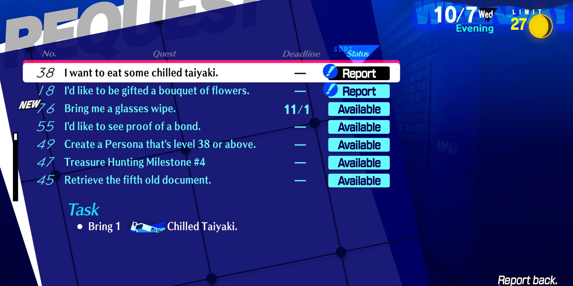 How to Get Chilled Taiyaki in Persona 3 Reload