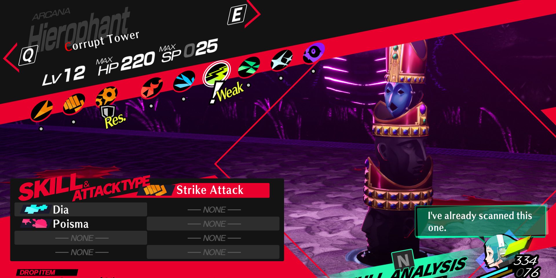 Persona 3 Reload: Corrupt Tower Weakness