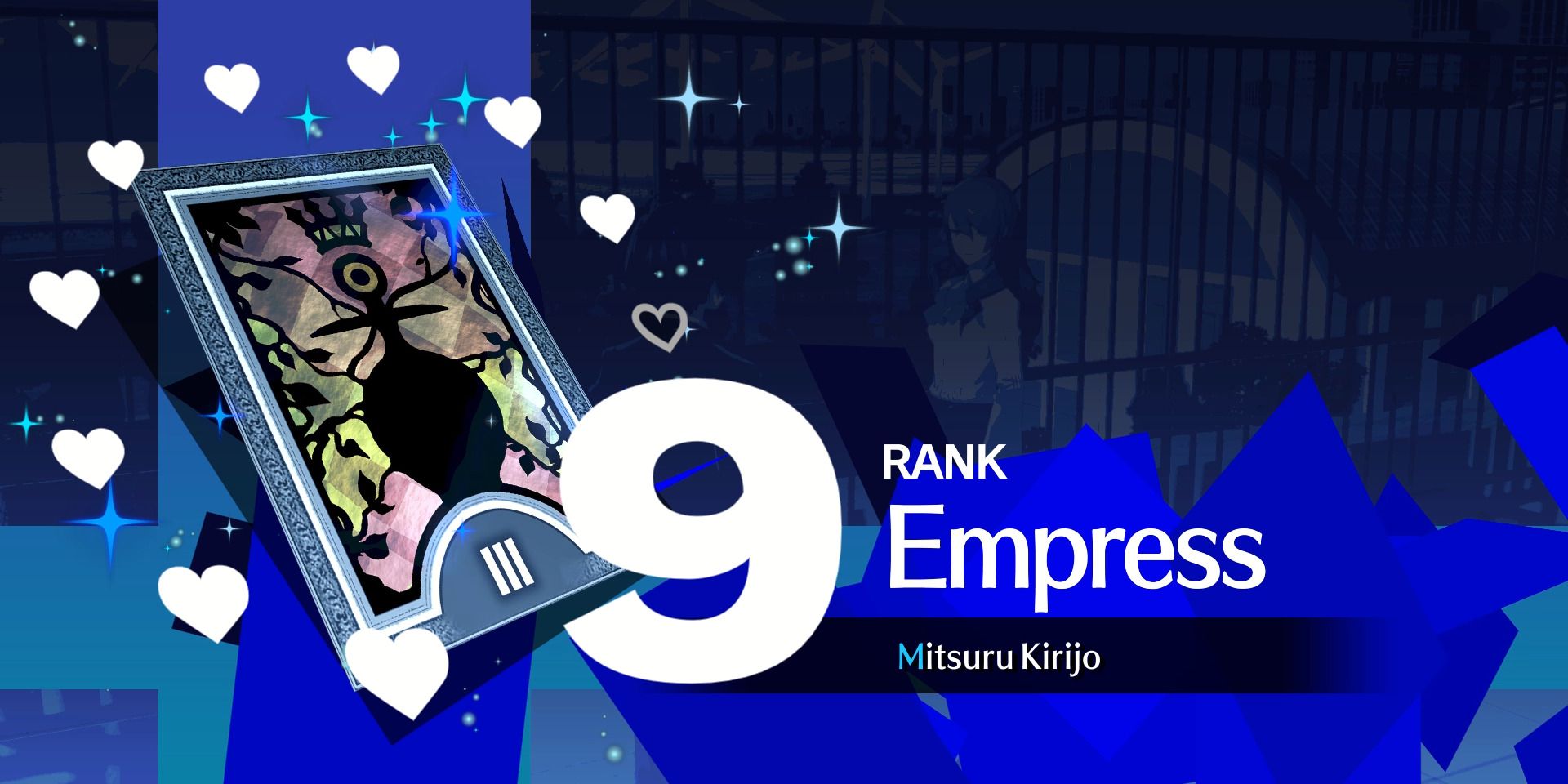 Image of the Empress Social Link reaching Rank 9 in Persona 3 Reload