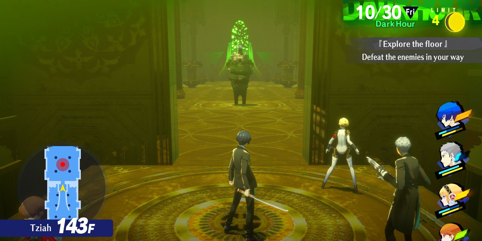 Image of the Isolated Castle boss on floor 143 of Tartarus in Persona 3 Reload