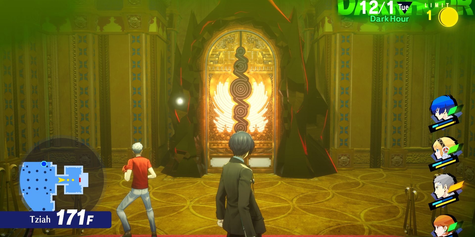 Image of the Monad Passage on Floor 171 with Minotaur II in Persona 3 Reload