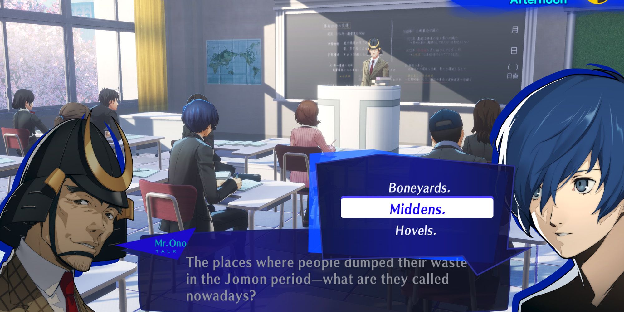 Persona 3 Reload P3R class answers increases charm by one point note