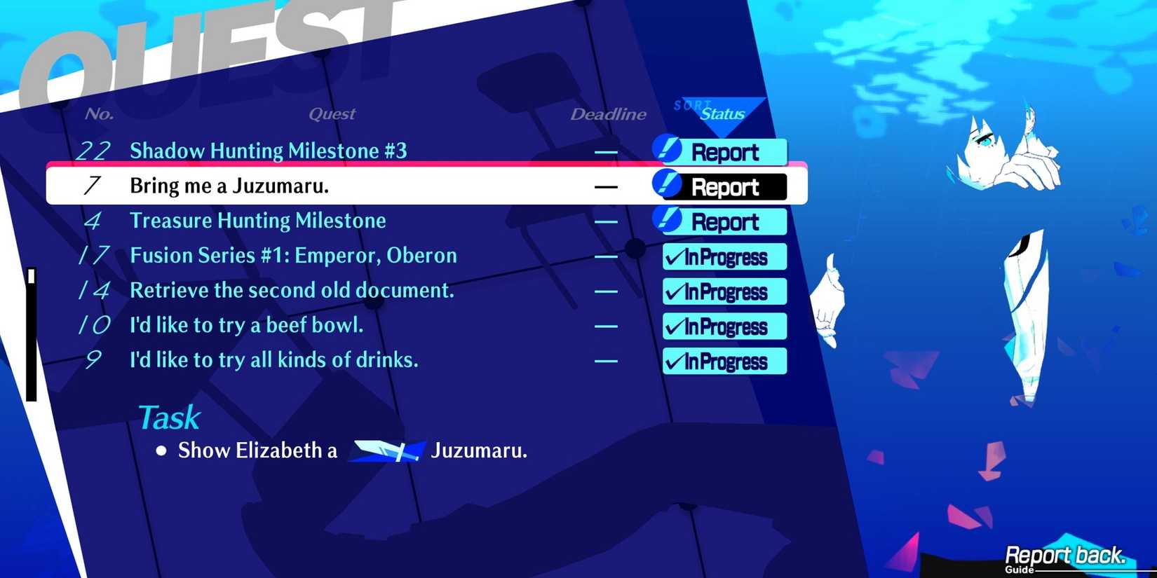 Persona 3 Reload P3R elizabeth's request