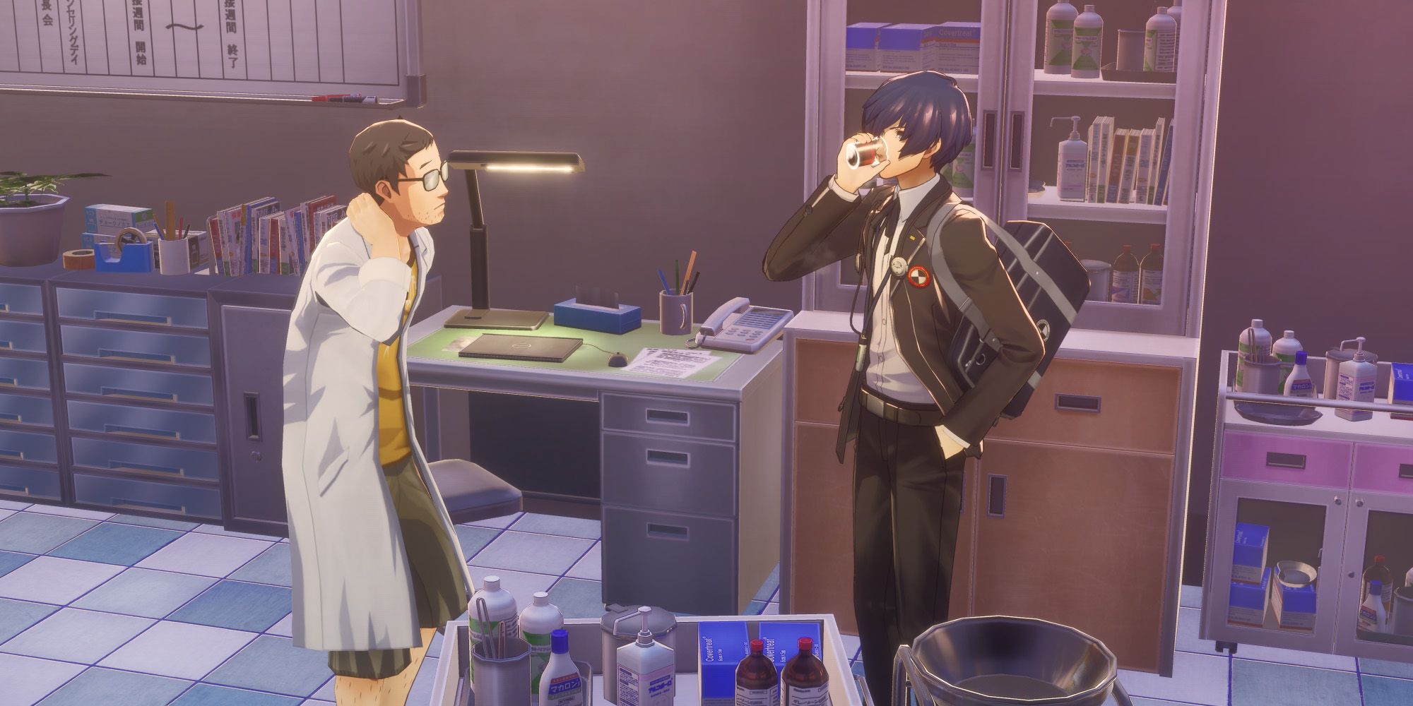 Persona 3 Reload P3R Gekkoukan High Nurse's Office Mr Edogawa increases courage by one point note