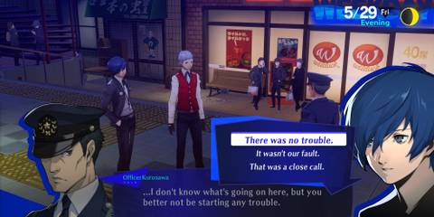 Persona 3 Reload P3R may 29 akihiko sanada officer kurosawa hang out linked episode
