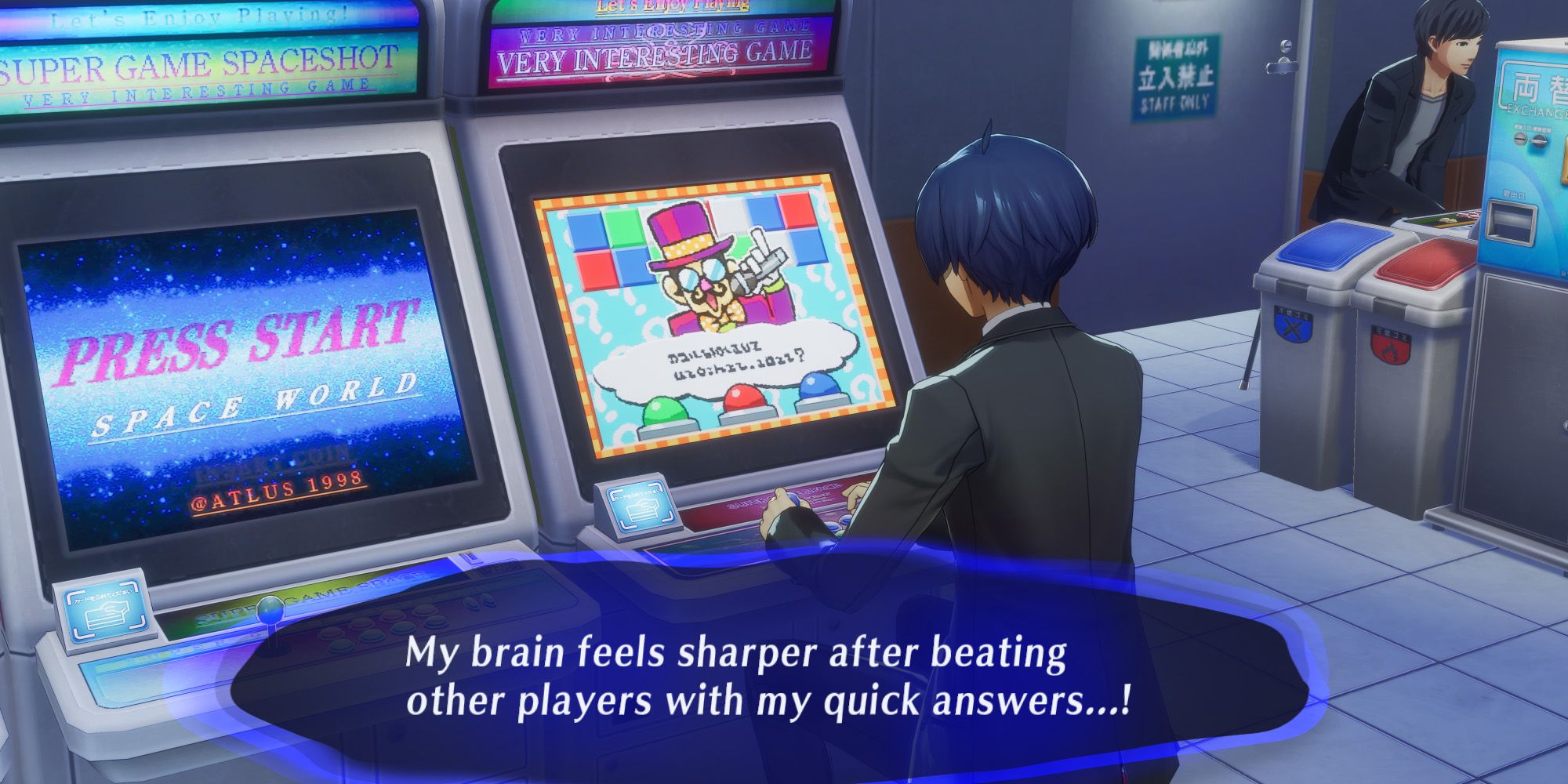 Persona 3 Reload P3R You're the Answer arcade increases academics by two points notes