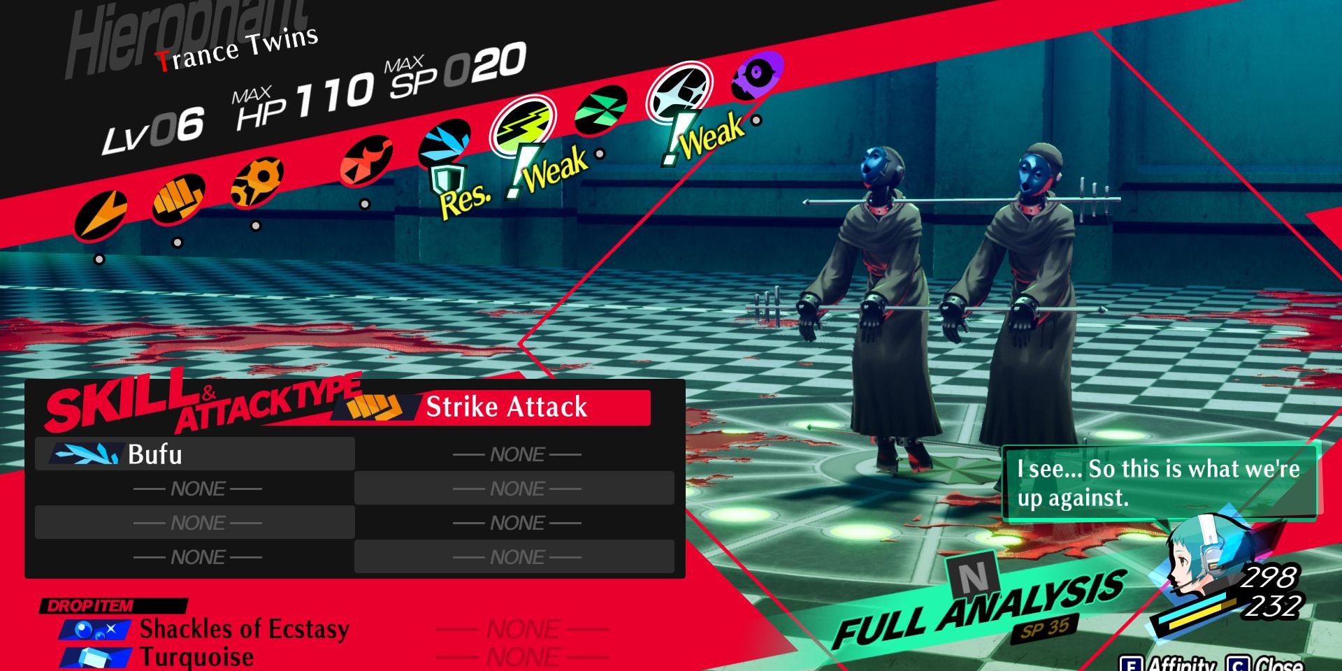 Persona 3 Reload: Trance Twins Weakness