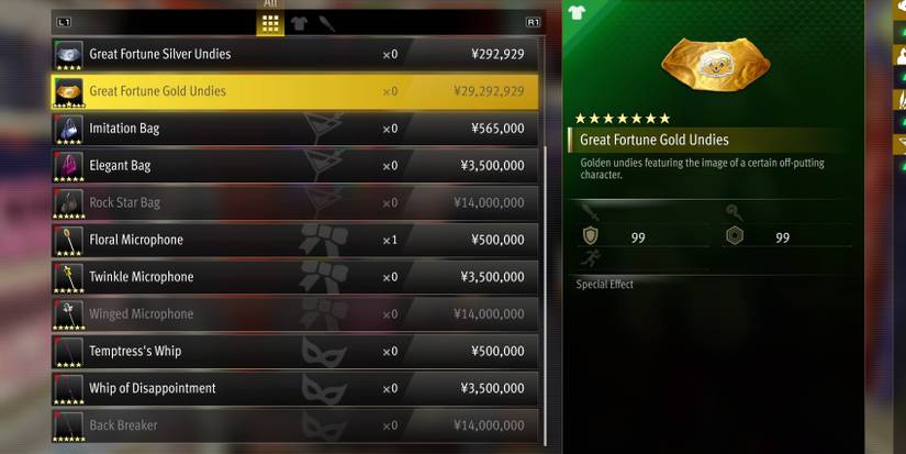 Like a Dragon: Infinite Wealth - Best Armor