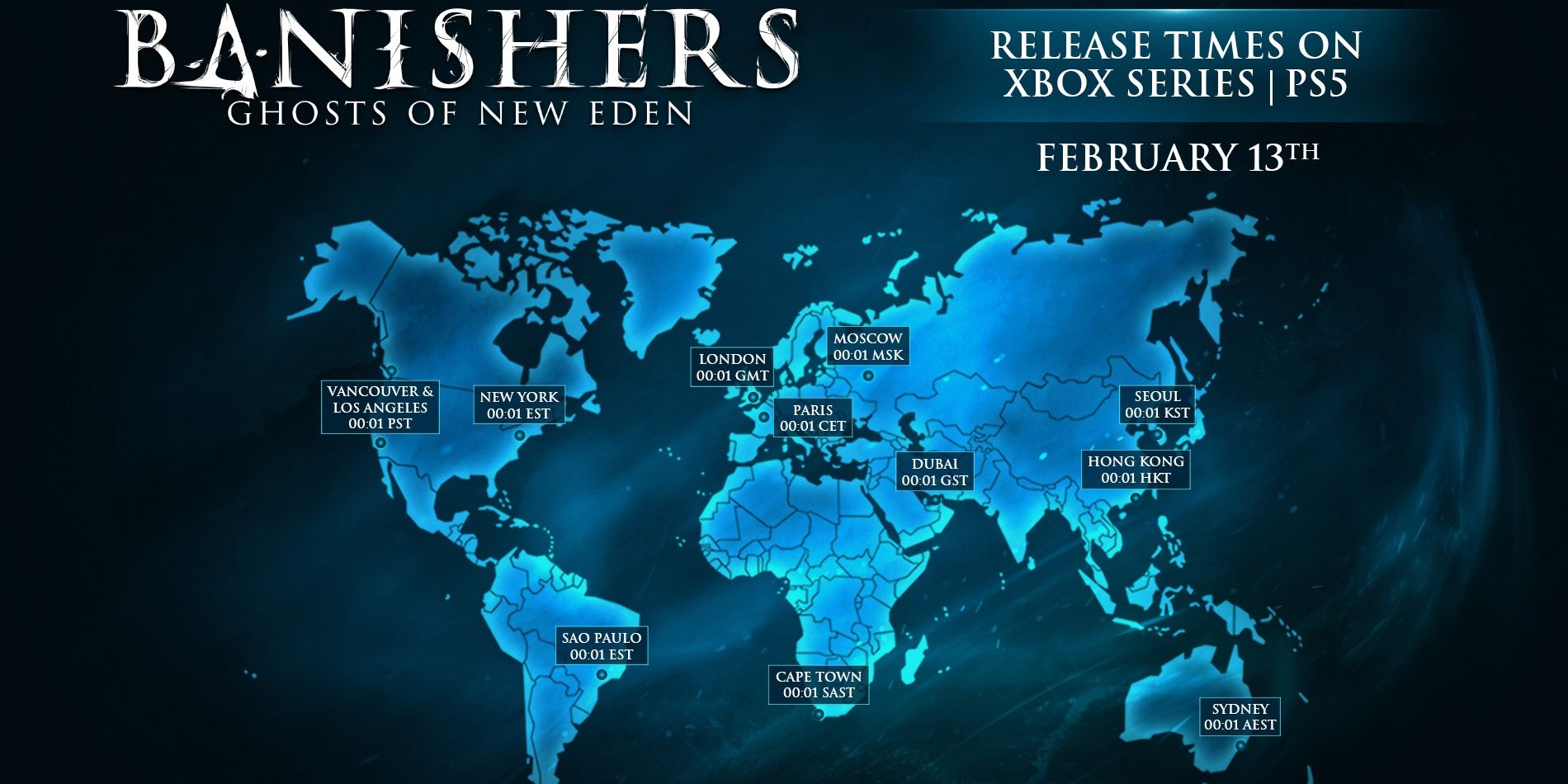 Banishers: Ghosts of New Eden Release Times
