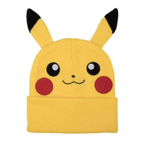 Pikachu Knit Hat with Ears