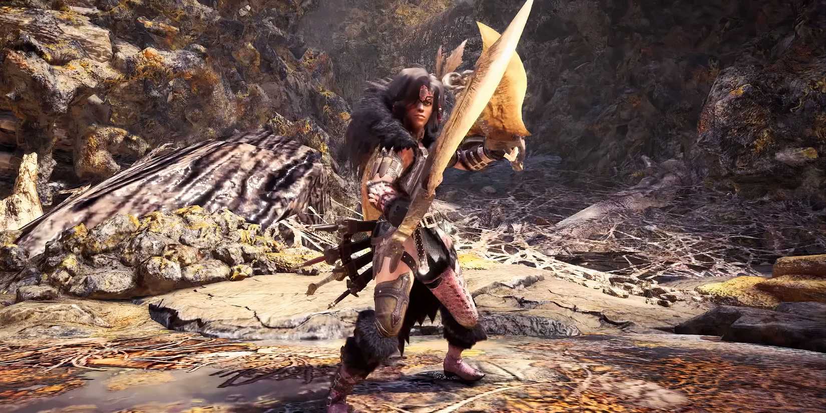 Player wielding Dual Blades in Monster Hunter World