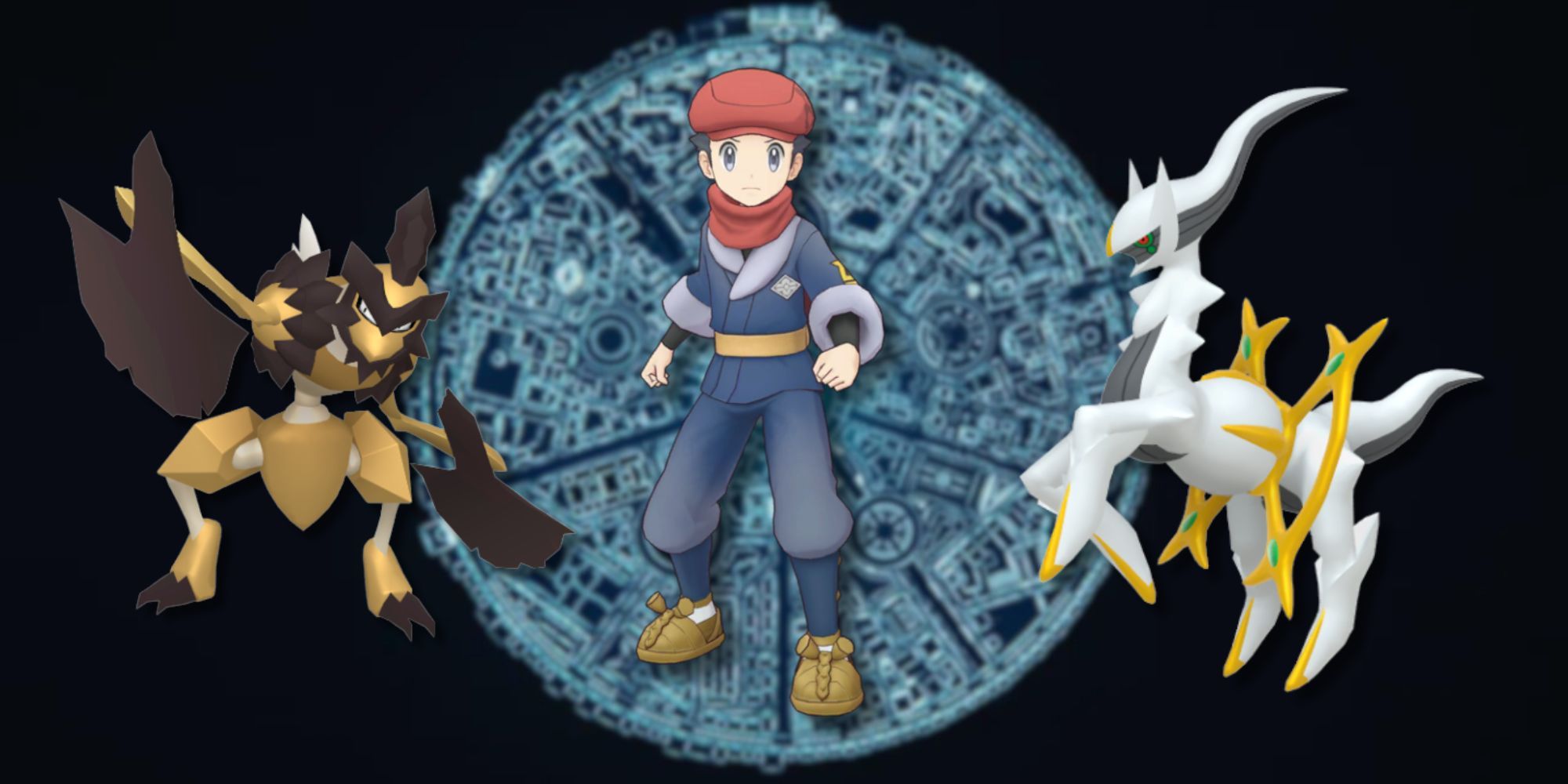 A collage of elements from Pokemon Legends: Arceus that Pokemon Legends: Z-A could improve upon: The Noble Pokemon, the graphics and the story.