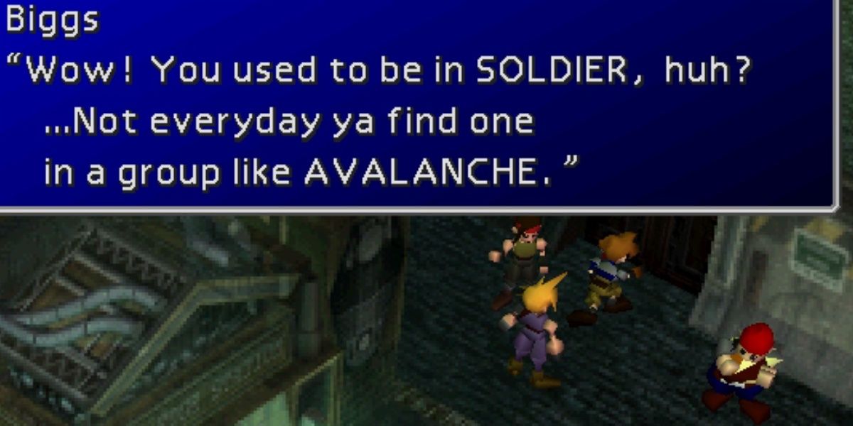 cloud talking to avalanche in ff7