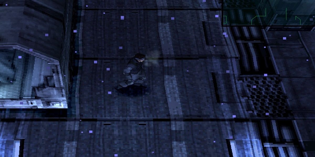 snake on the heliport in mgs1