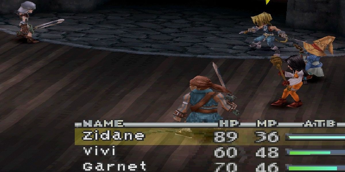 the party in combat in ff9