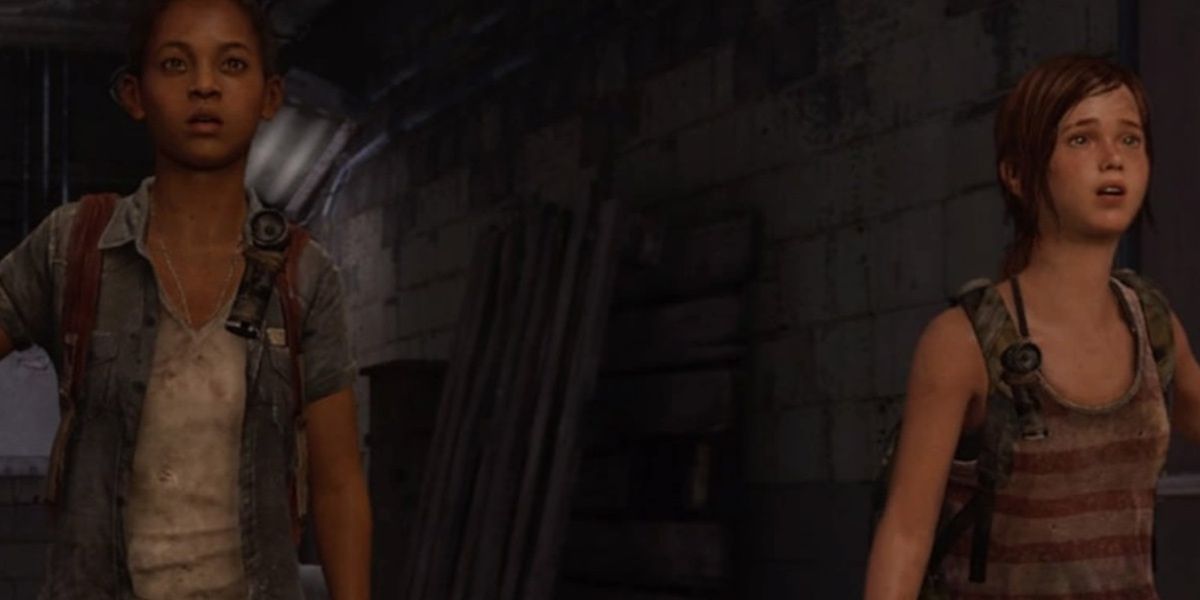 ellie and riley in the last of us left behind