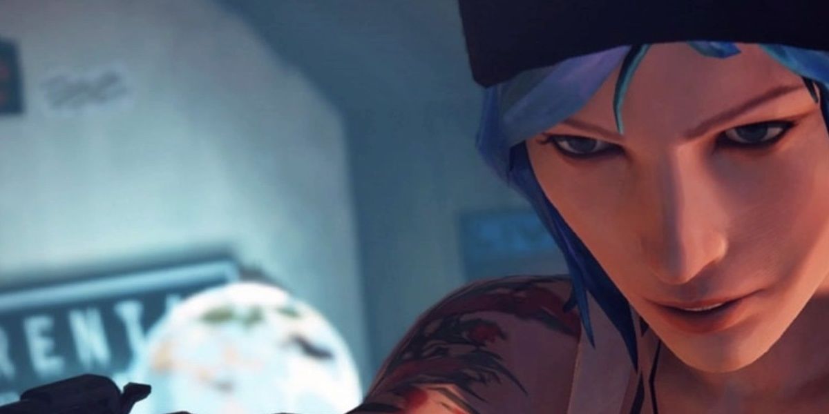 chloe pointing a gun in life is strange