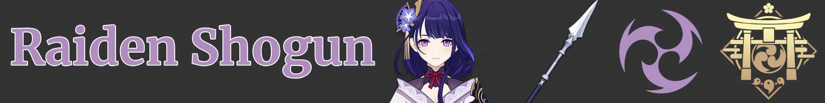 raiden shogun's weapon, element, and region - polearm electro inazuma - genshin impact