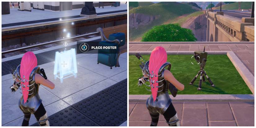 player completing secret peely quests in fortnite