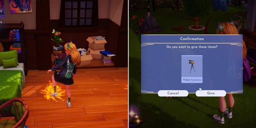 remove chickens and get camera in disney dreamlight valley