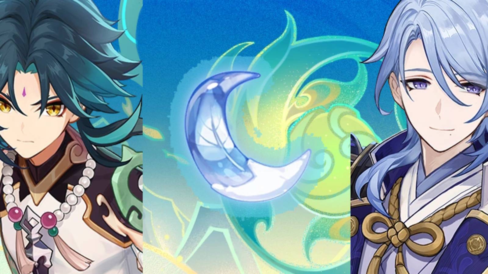 two genshin impact characters with resin