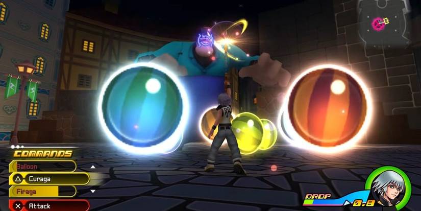Riku using Balloon against Julius.
