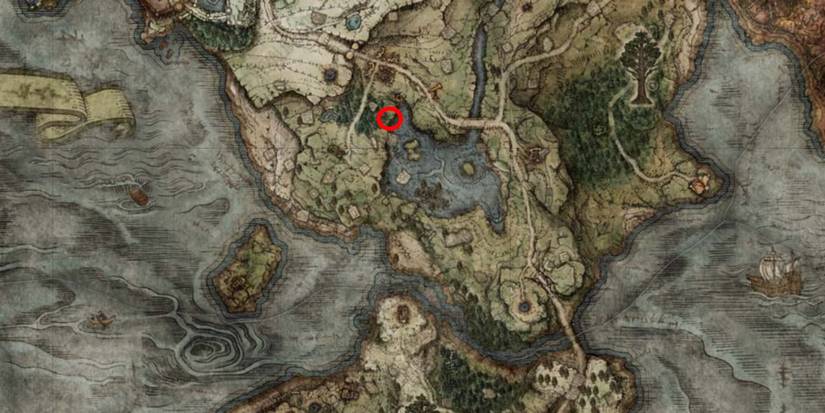 Roar Medallion location on the map in Elden Ring