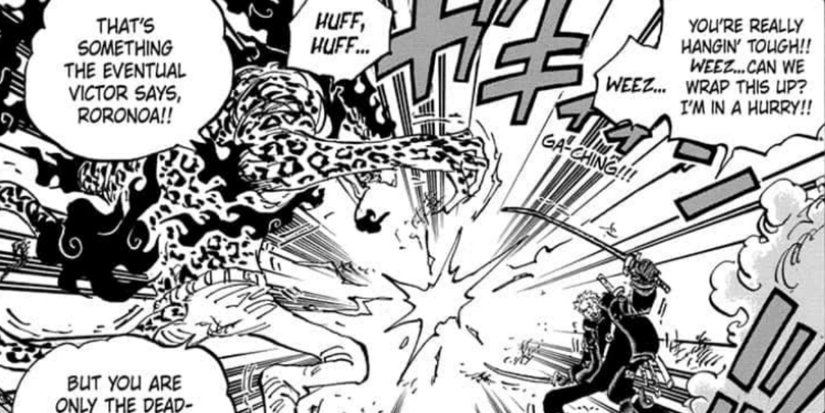 rob lucci vs zoro update one piece 1108