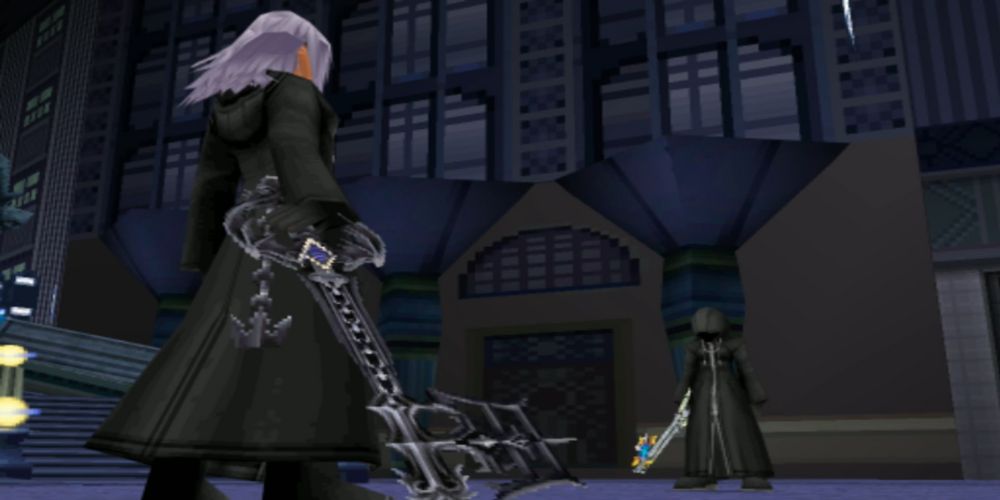 Roxas faces Riku in The World That Never Was.
