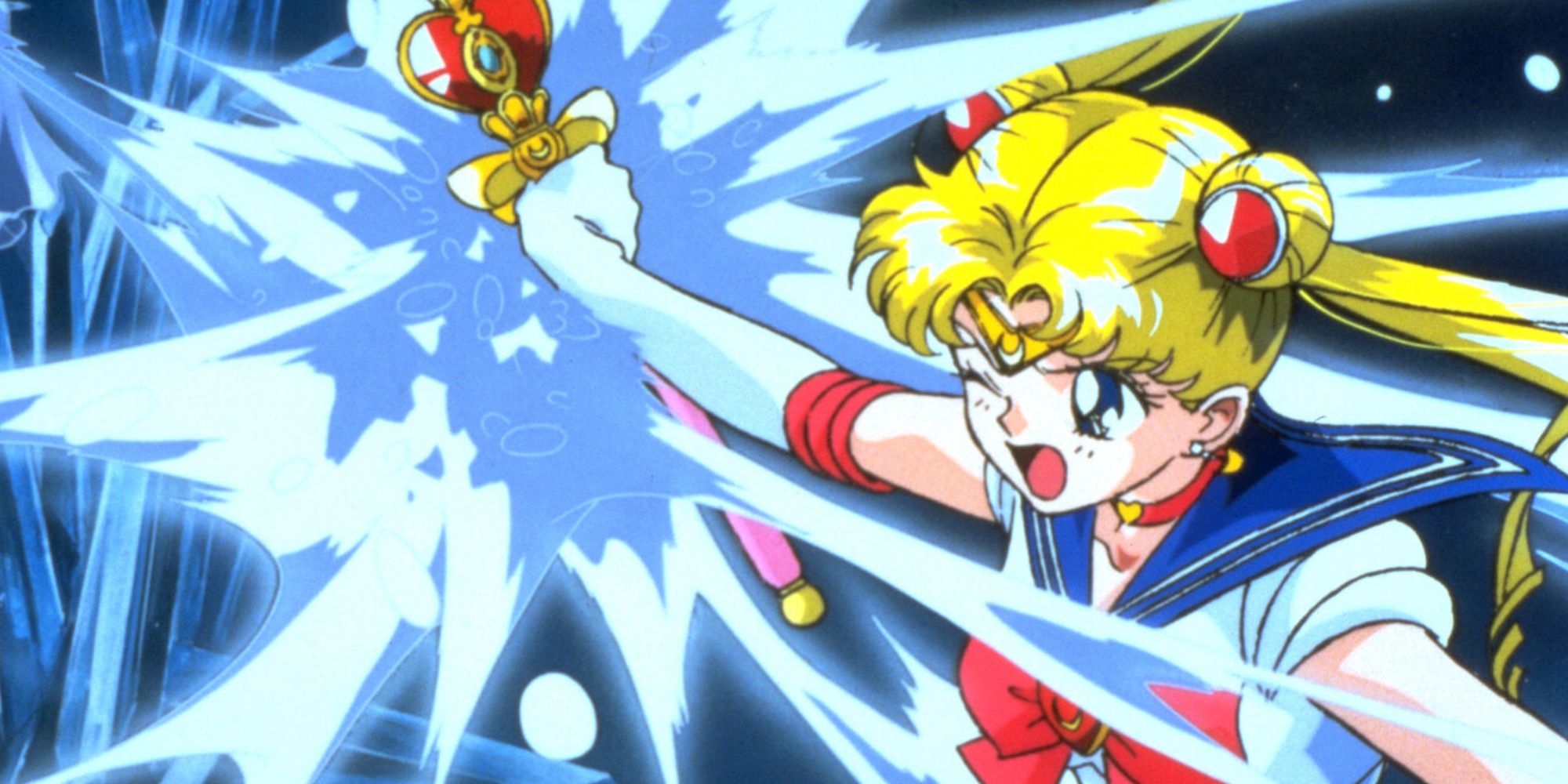 Sailor Moon fighting in Sailor Moon S