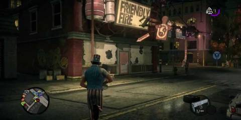 the main character exploring the city