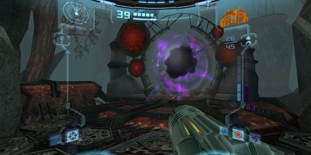 Samus in the Dark Aether in Metroid Prime 2.