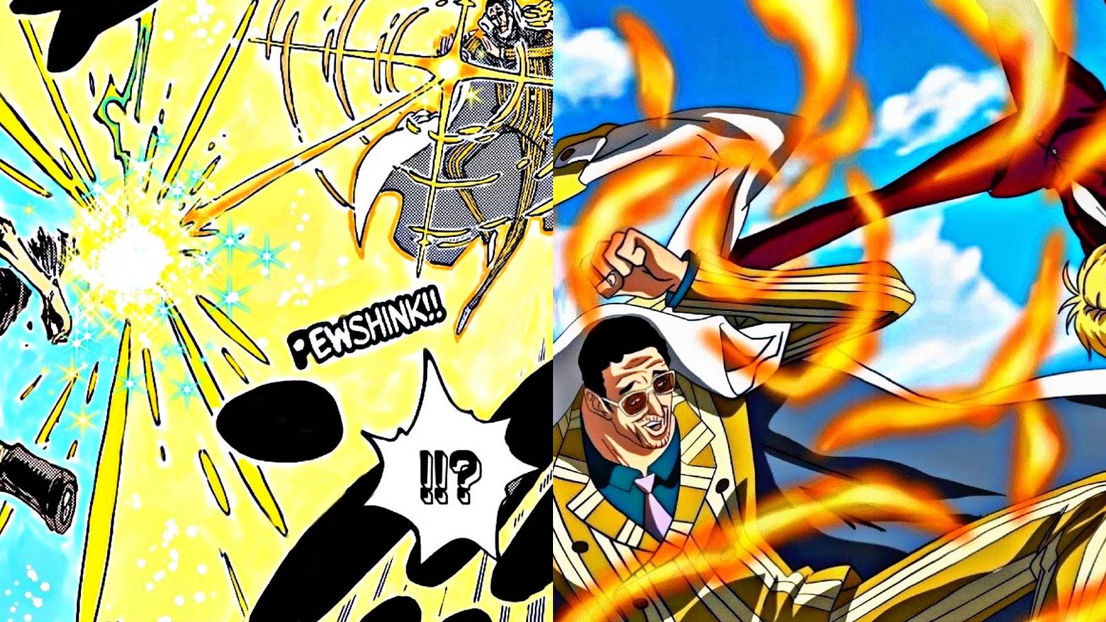 sanji vs kizaru egghead one piece 1108