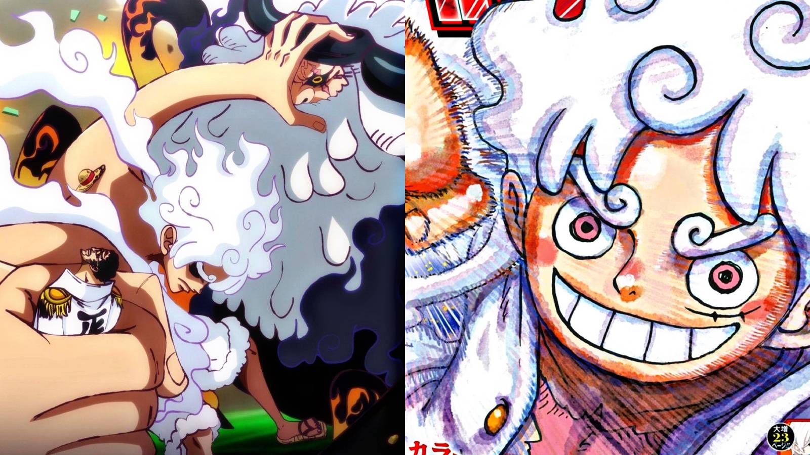 saturn and kizaru vs luffy one piece 1109