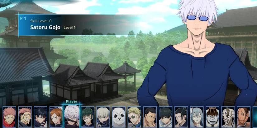 Gojo in a casual outfit 